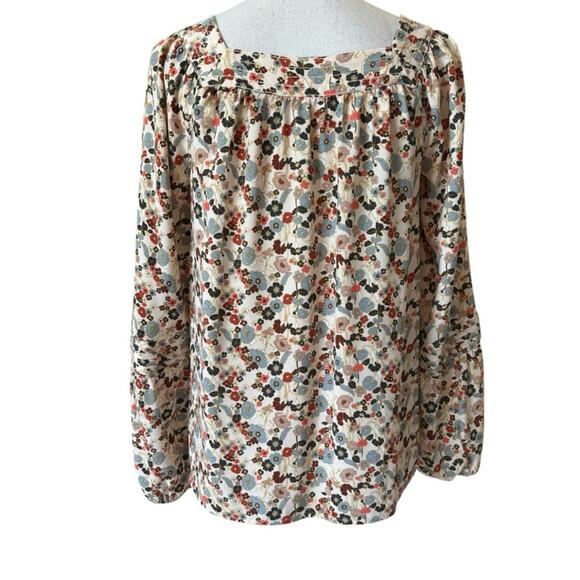 LC Lauren Conrad Boho Floral Blouse Small - Picture 2 of 3